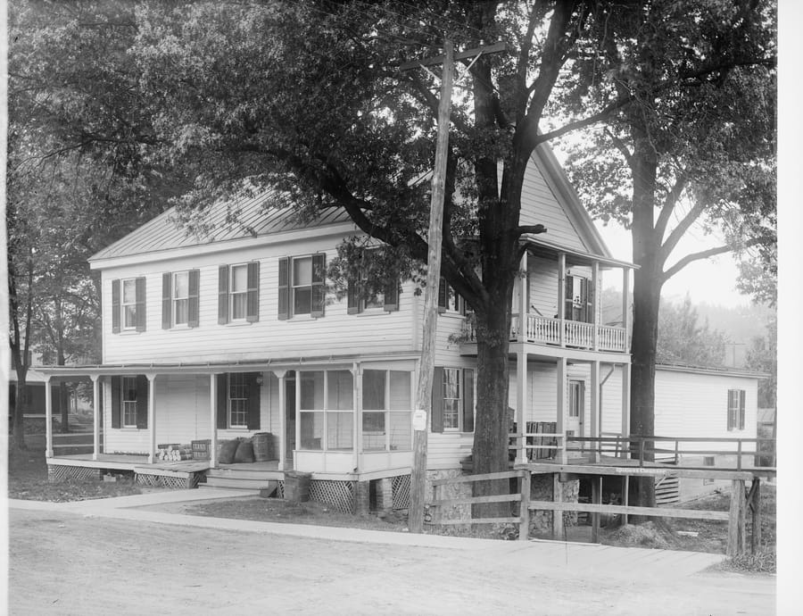 The Freeman House on Church Street in an early 1900s photograph