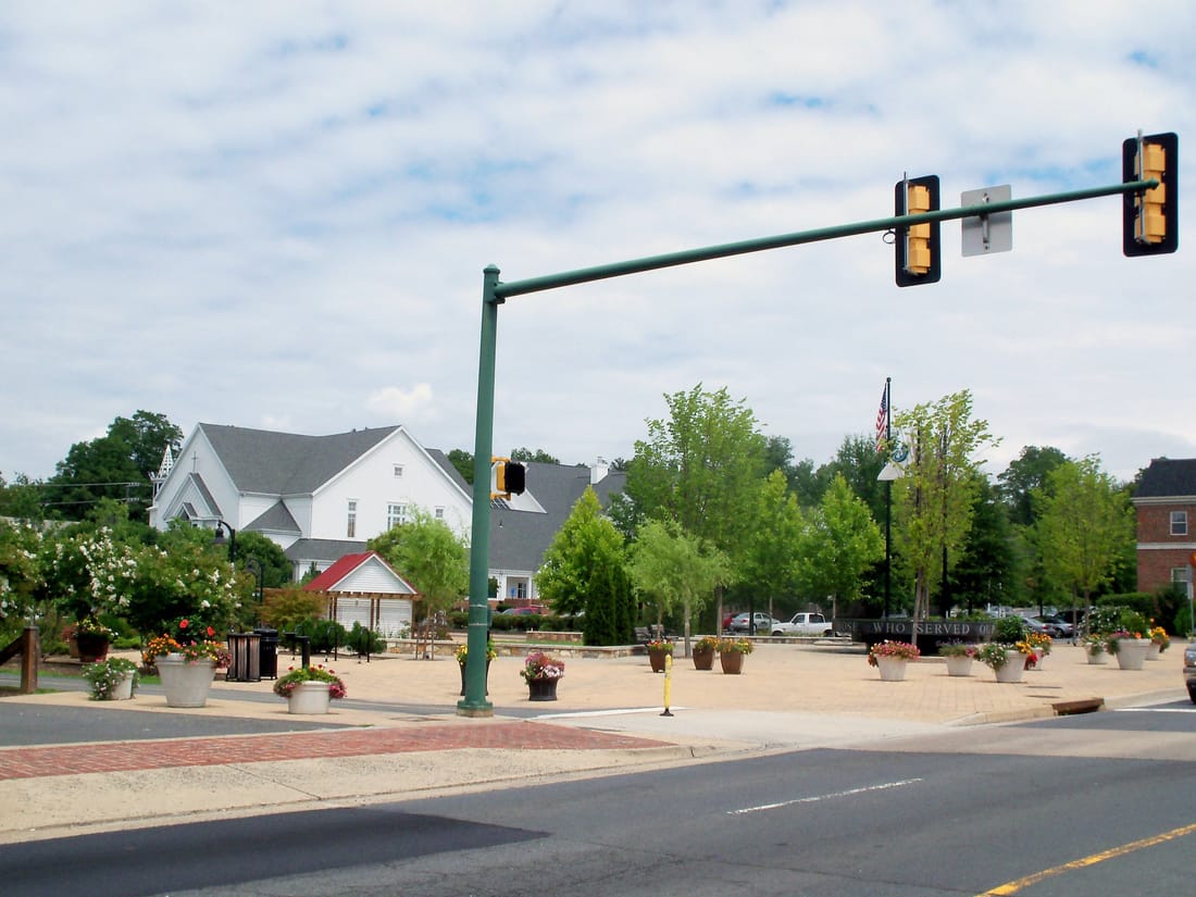 The town green in Vienna, Virginia