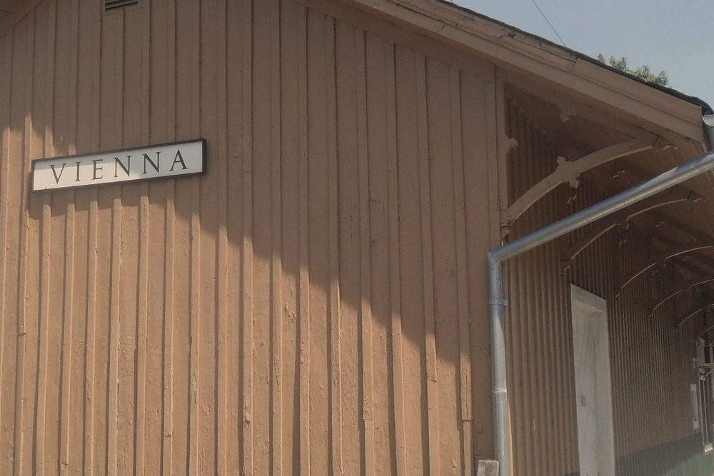 The old Vienna railroad depot on the W&OD Trail